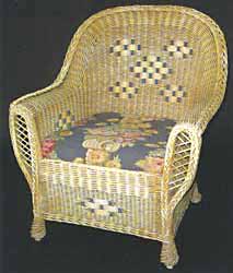 Art Deco wicker chair